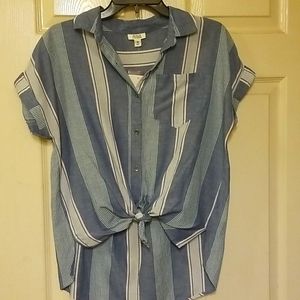 Bijou Blue Stripe top